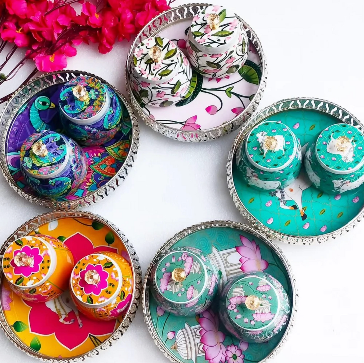 German Silver Pichwai Set